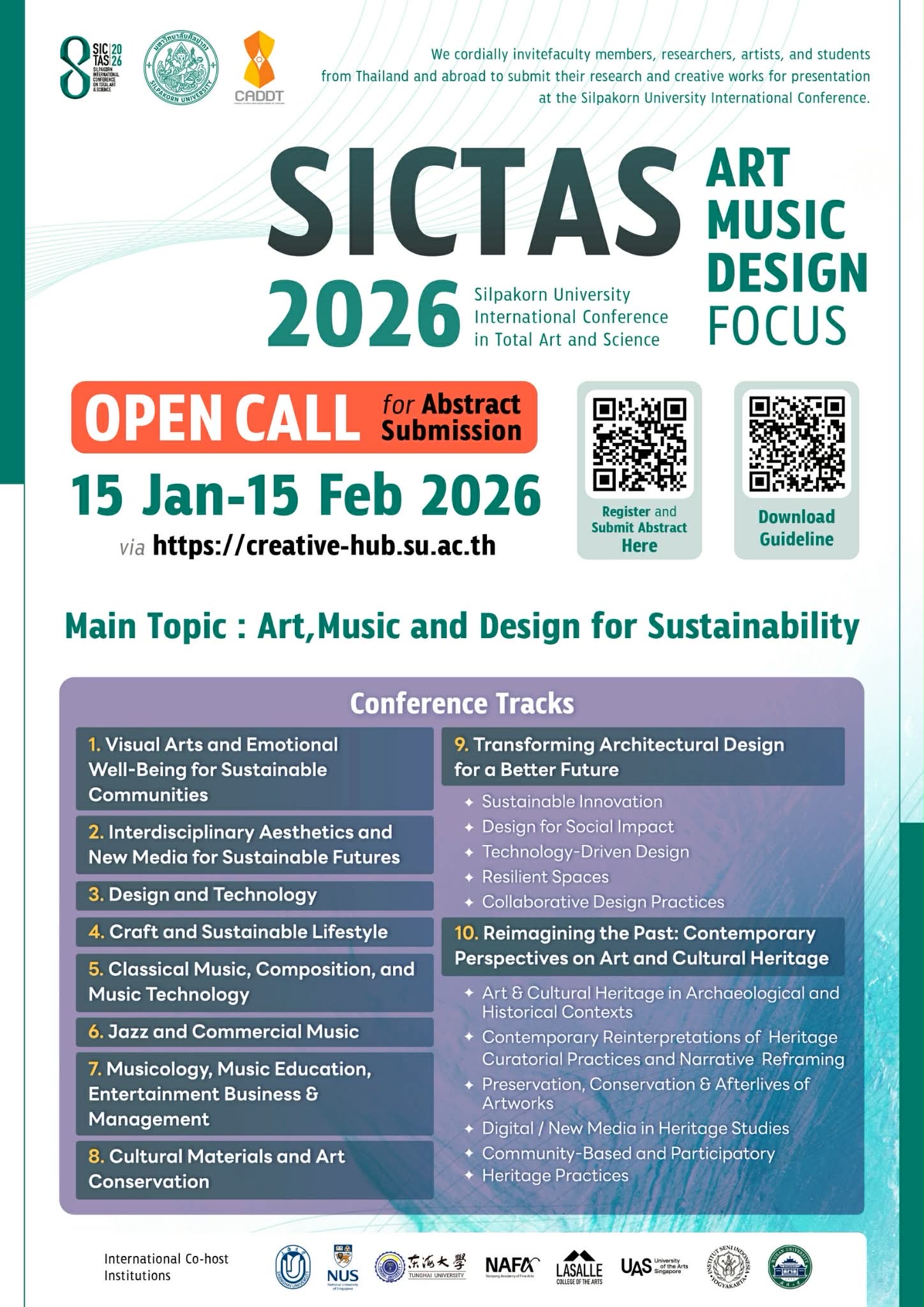 SICTAS 2026 : ART x MUSIC x DESIGN FOCUS